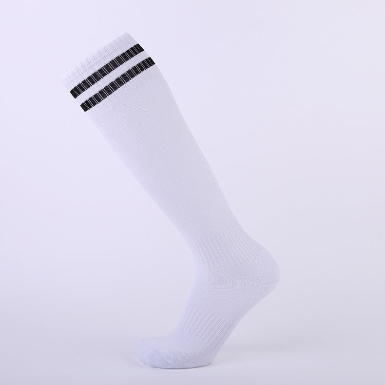 Cross-border Long-tube Sports Socks Thickened Non-slip Towel Bottom Mens Football Training Socks Sweat-absorbent Breathable Professional Football Socks