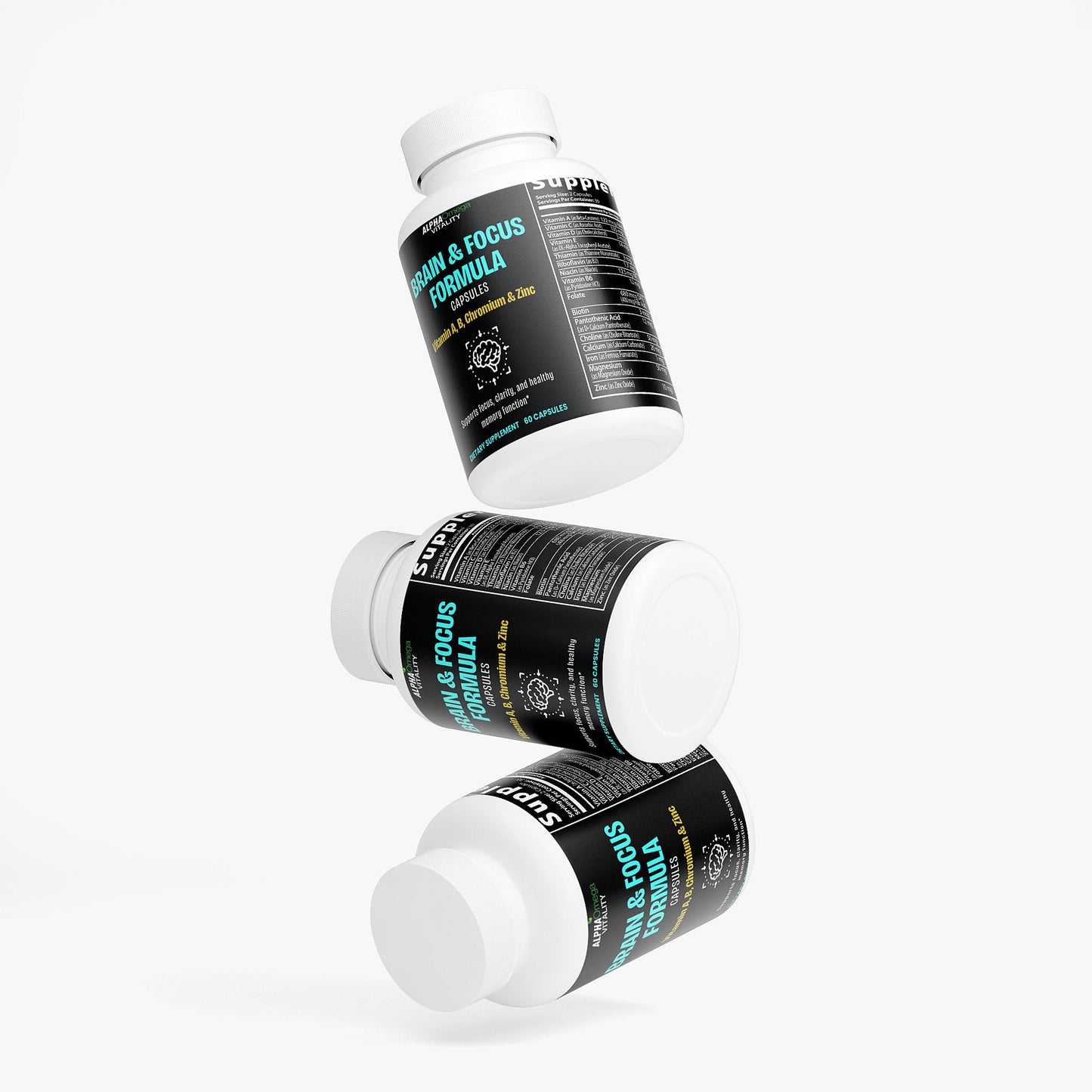 Brain & Focus Formula with A, B, Zinc and Chromium