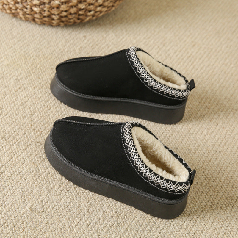 Women's Plush Lined Platform Home Boots