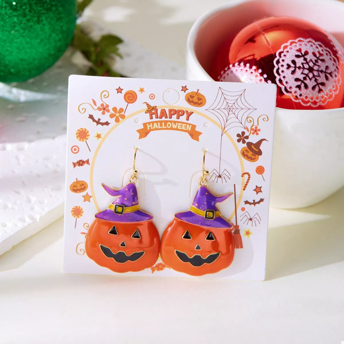 Halloween Pumpkin Dangle Earrings