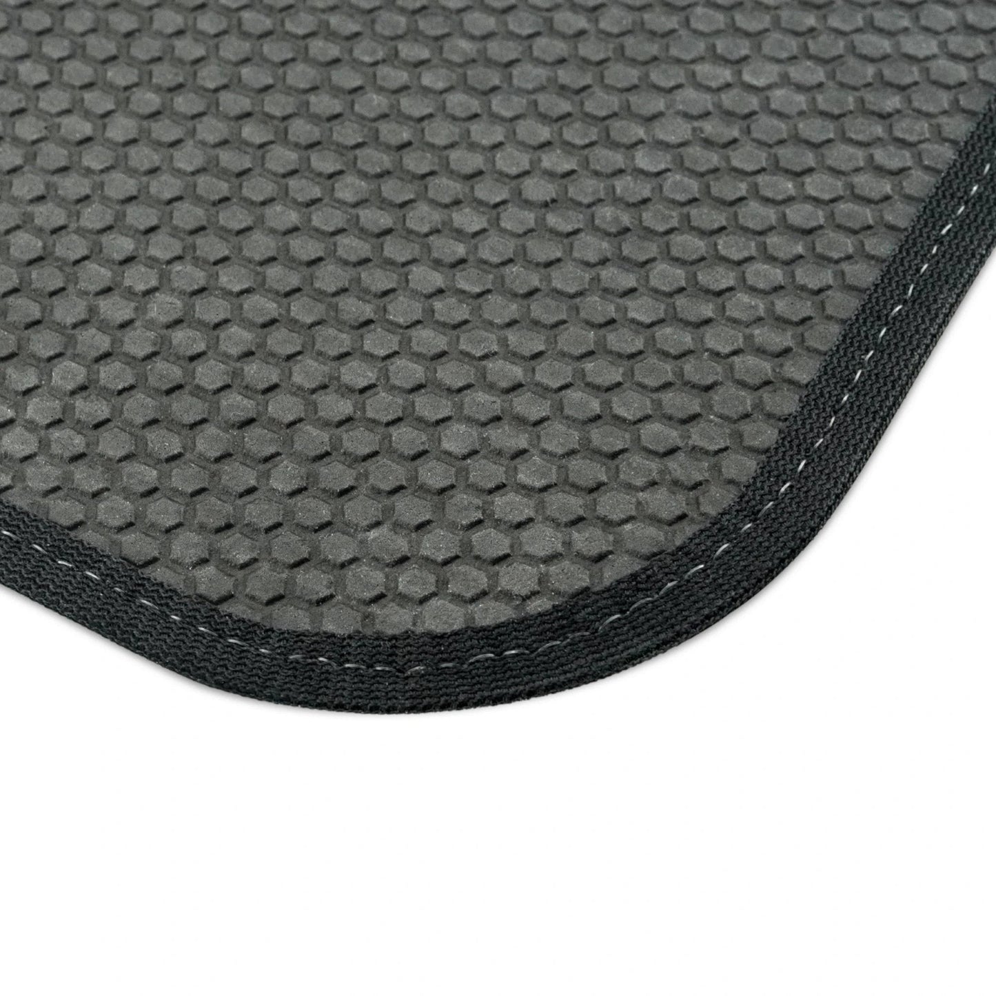 Stylish Floral Front Car Mats | Elegant Black and Gold Design