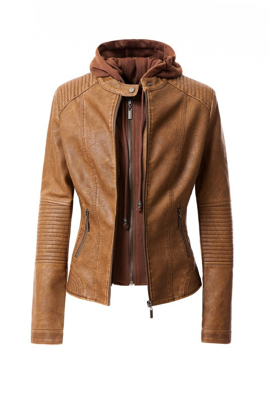 Women's PU Jacket See size chart under “more details”