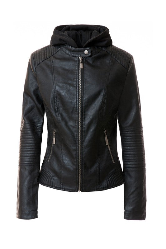 Women's PU Jacket See size chart under “more details”
