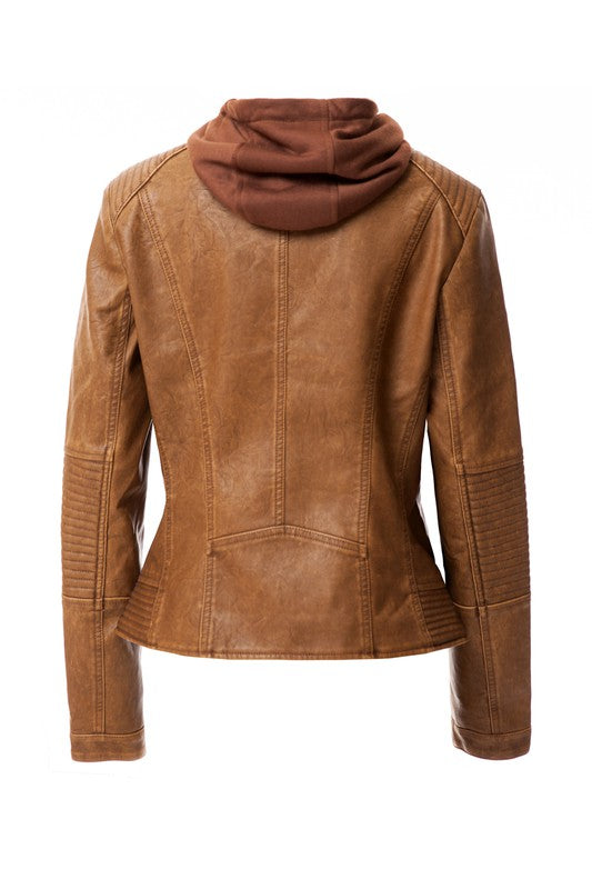 Women's PU Jacket See size chart under “more details”