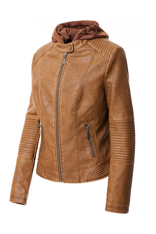 Women's PU Jacket See size chart under “more details”