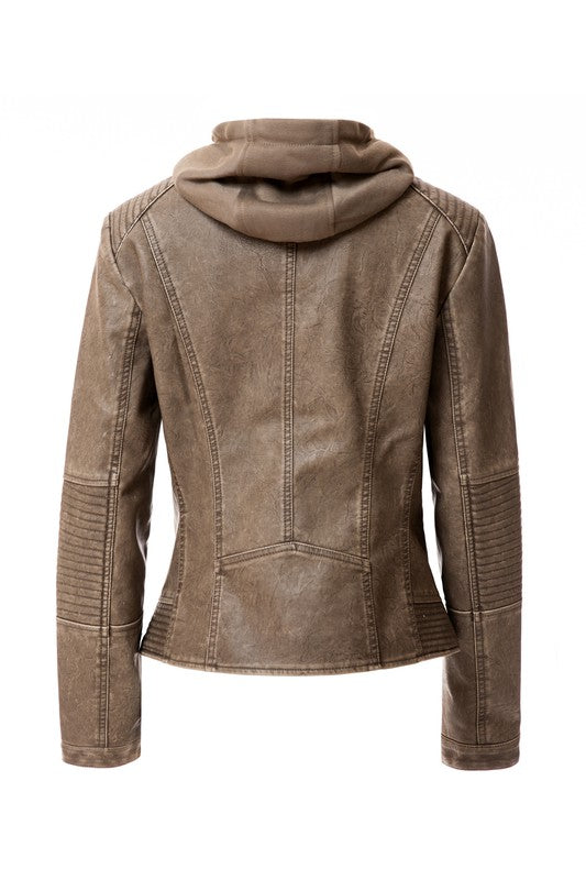 Women's PU Jacket See size chart under “more details”