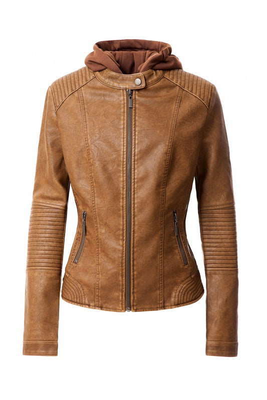 Women's PU Jacket See size chart under “more details”