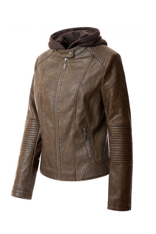 Women's PU Jacket See size chart under “more details”