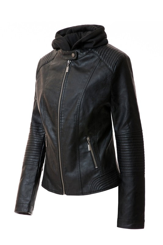 Women's PU Jacket See size chart under “more details”