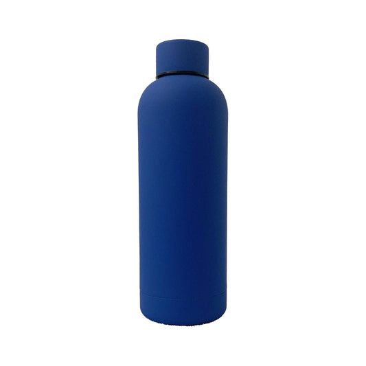 Botella de agua de acero inoxidable aislada al vacío con goma de 17 oz