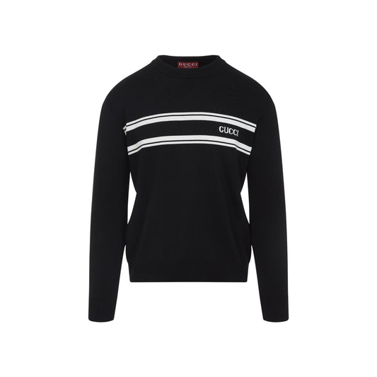 Gucci Black Silk Sweater Men