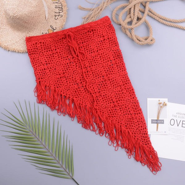 Crochet cover up skirt