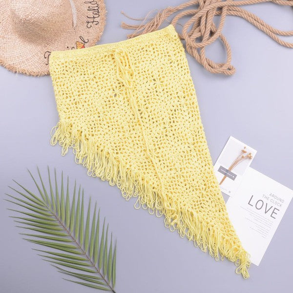 Crochet cover up skirt