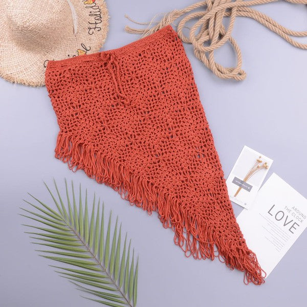 Crochet cover up skirt