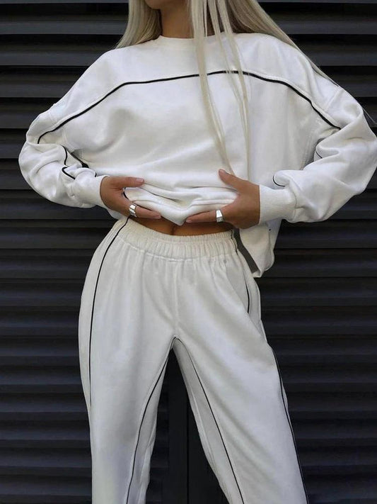 Traje deportivo casual de dos piezas para mujer