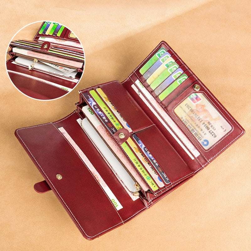 Large Capacity Leather Handbag