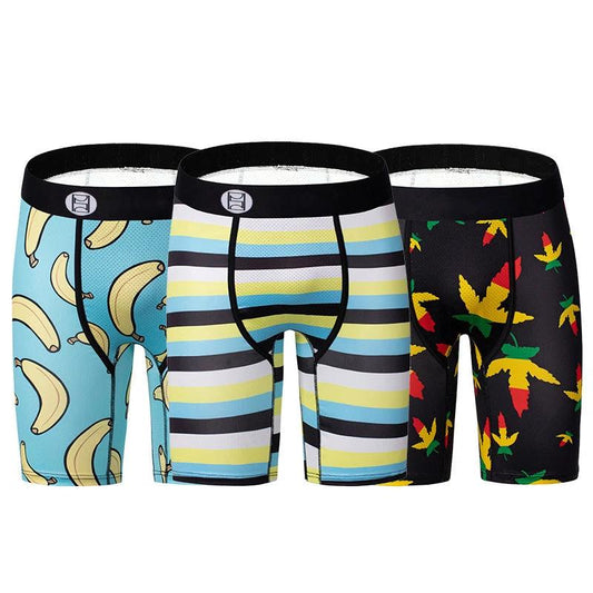 Cartoon Printed Quick-dry Men's Sports Fitness Extended Underwear