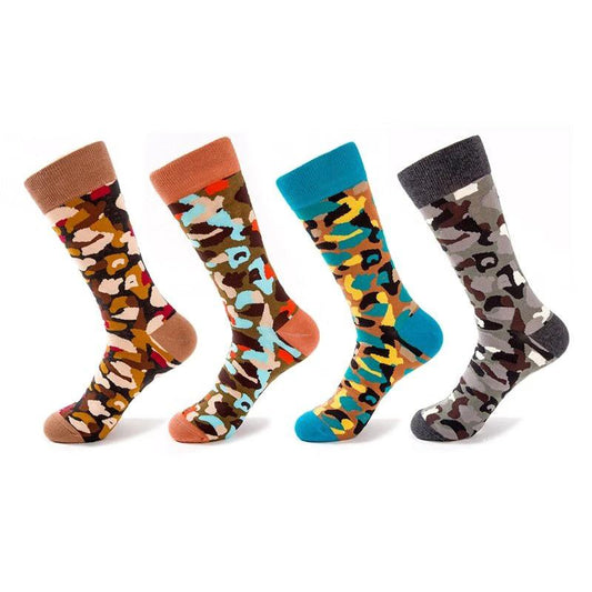 Calcetines de camuflaje de tiro alto para hombre