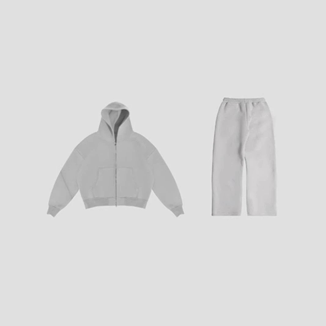 Retro Sports Casual Hoodie Leisure Suit