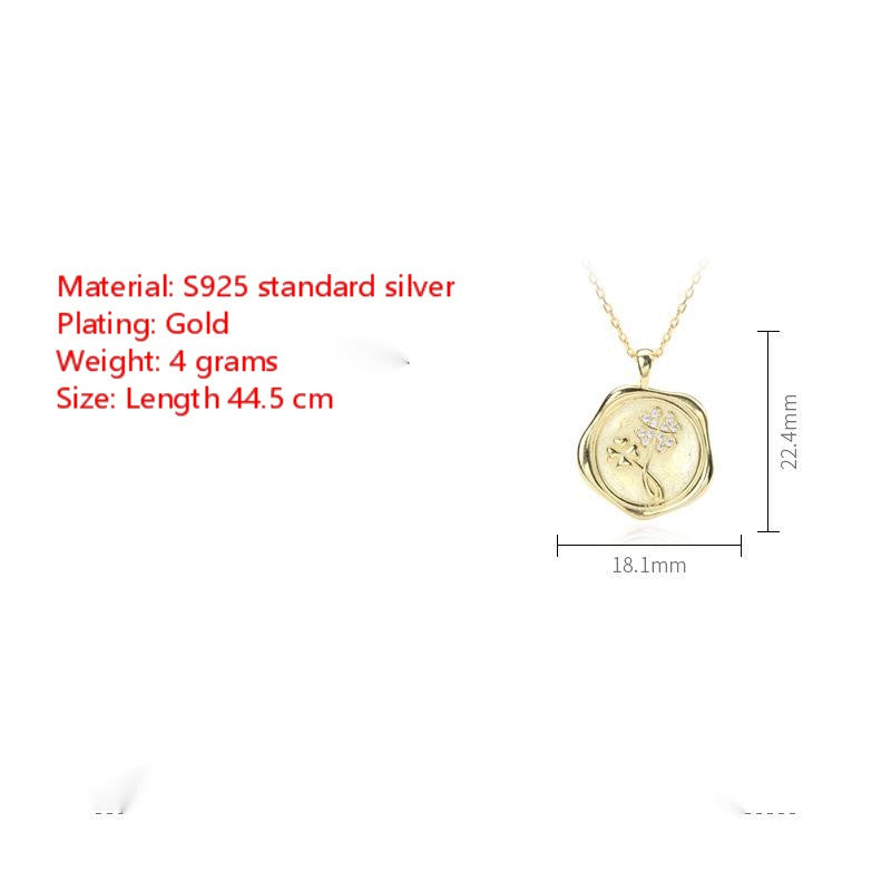 S925 sterling silver clavicle chain