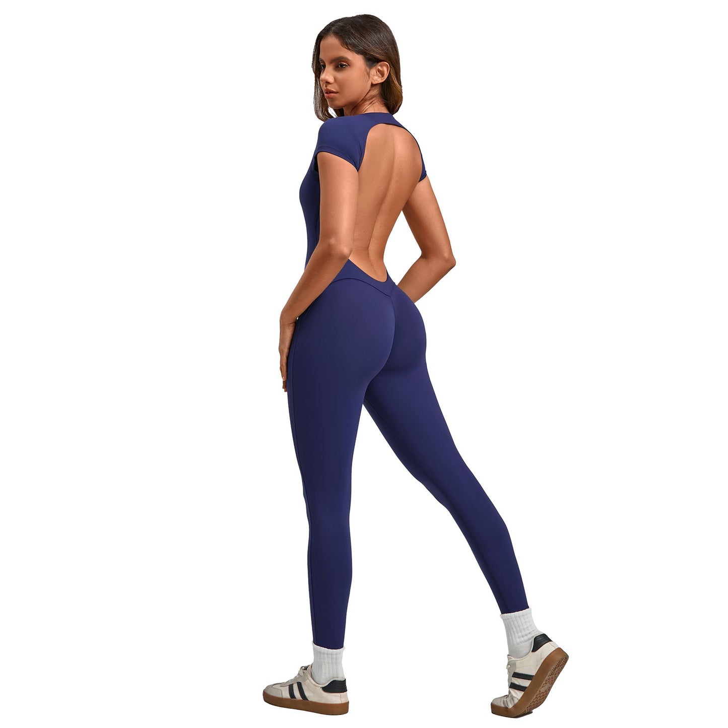 Women's Fashion Solid Color Quick-drying Yoga Bodysuit