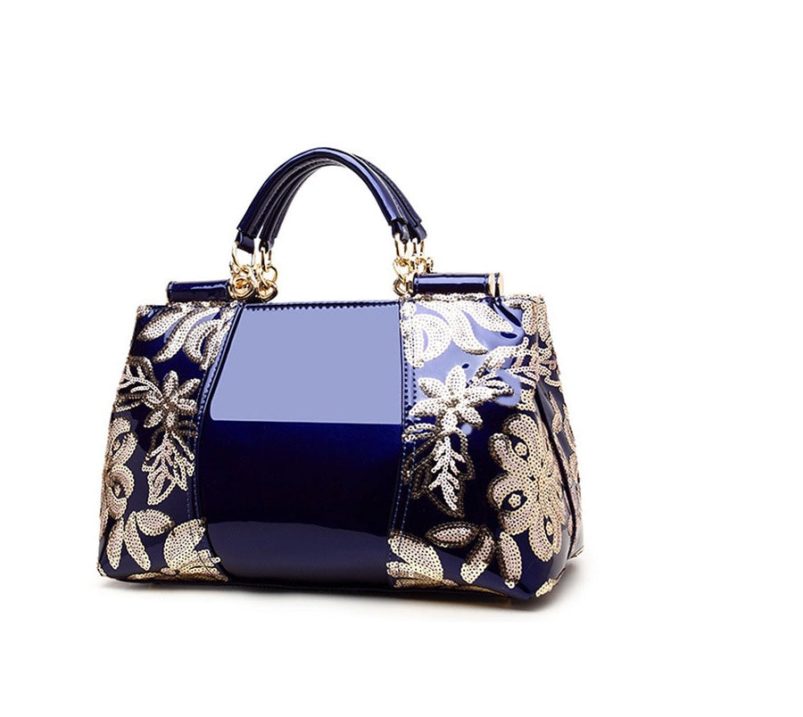 Women's Embroidered Floral Shoulder Handbag