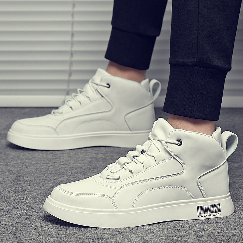 White Shoes Mid-top Sports Board Shoes Men