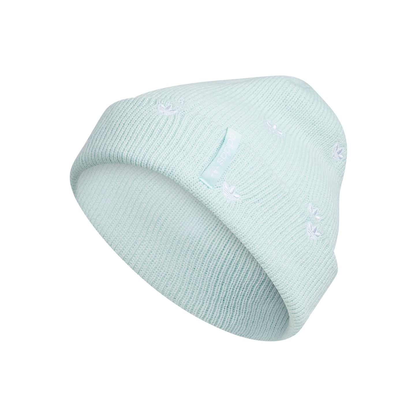 adidas Originals AOP Embroidery Cuff Fold Beanie Halo Mint Green/White One Size
