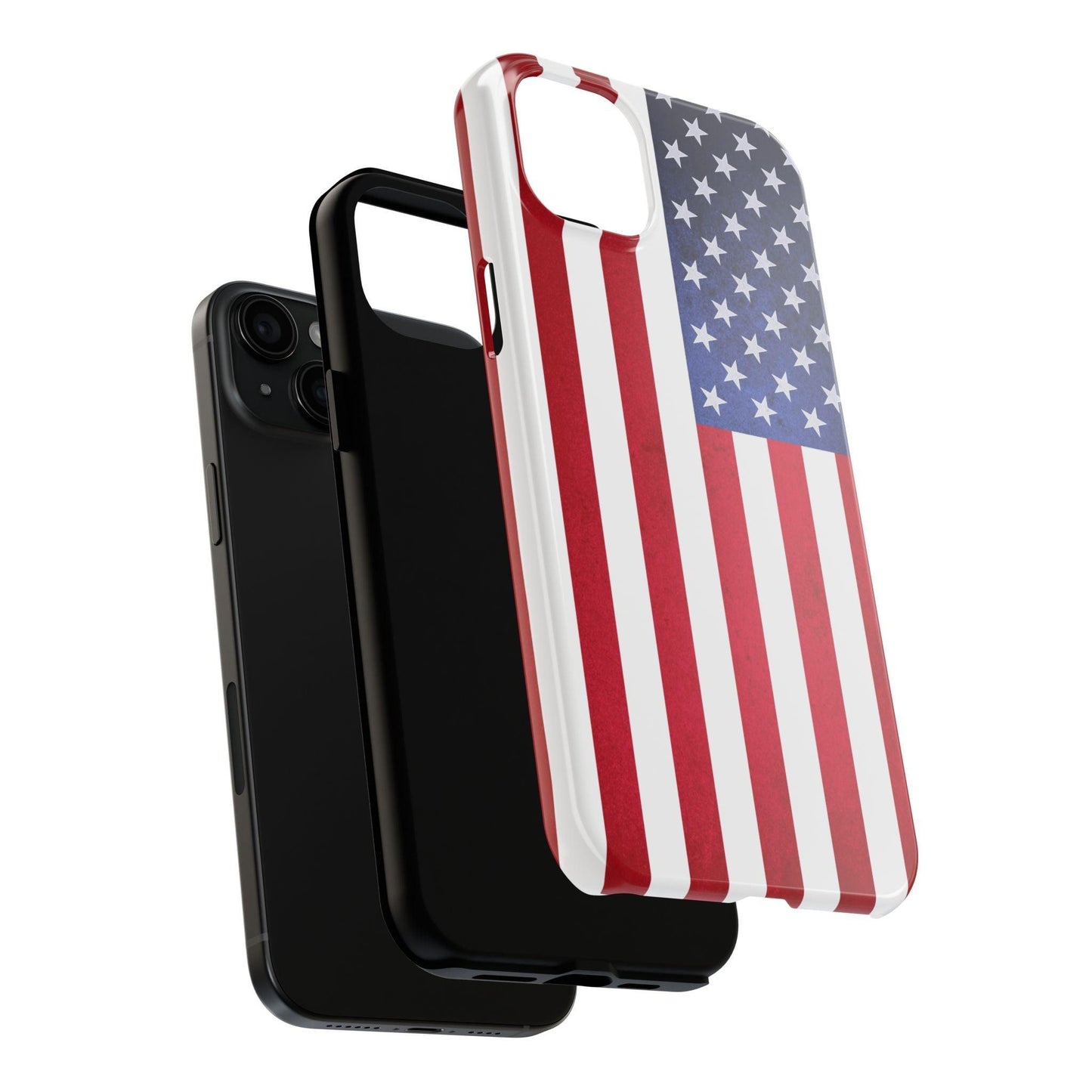 USA Flag Printed Tough Phone Cases