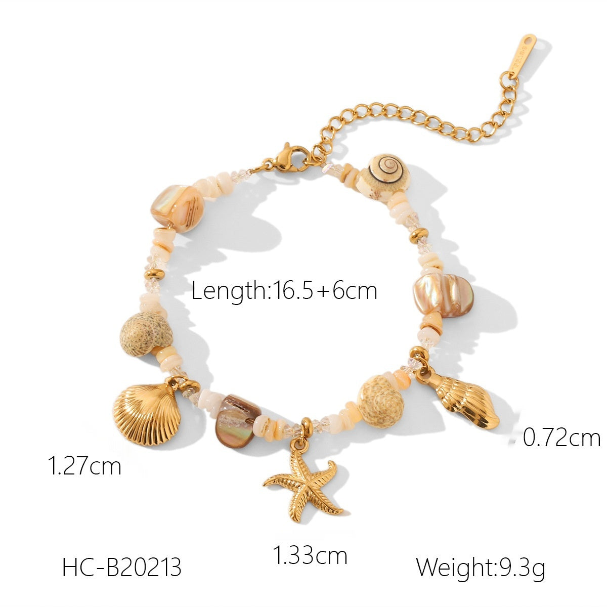 Stainless Steel Conch Starfish Shell Jewelry For Women