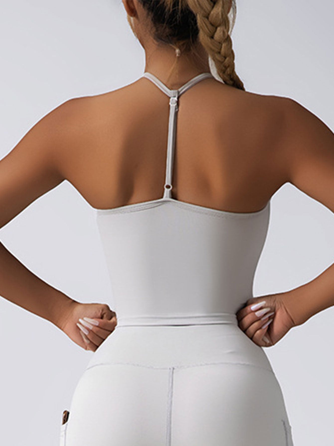 Top Corto con Almohadillas Incorporadas Sujetadores Deportivos para Mujer