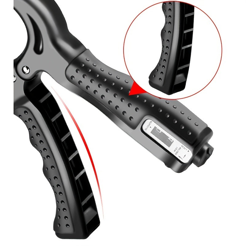 Entrenador de fuerza de agarre de mano profesional de un solo paquete, equipo de fitness para rehabilitación de dedos de músculos del brazo de espuma de fibra de carbono, entrenador de fuerza de agarre de mano, ejercitador de gimnasio ajustable