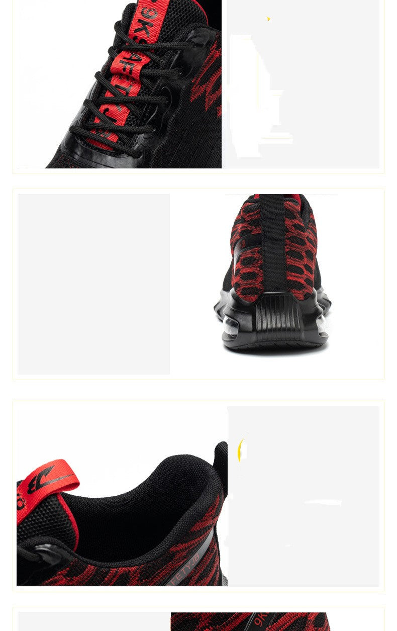 Flying Woven Mesh Lace-Up Shoes