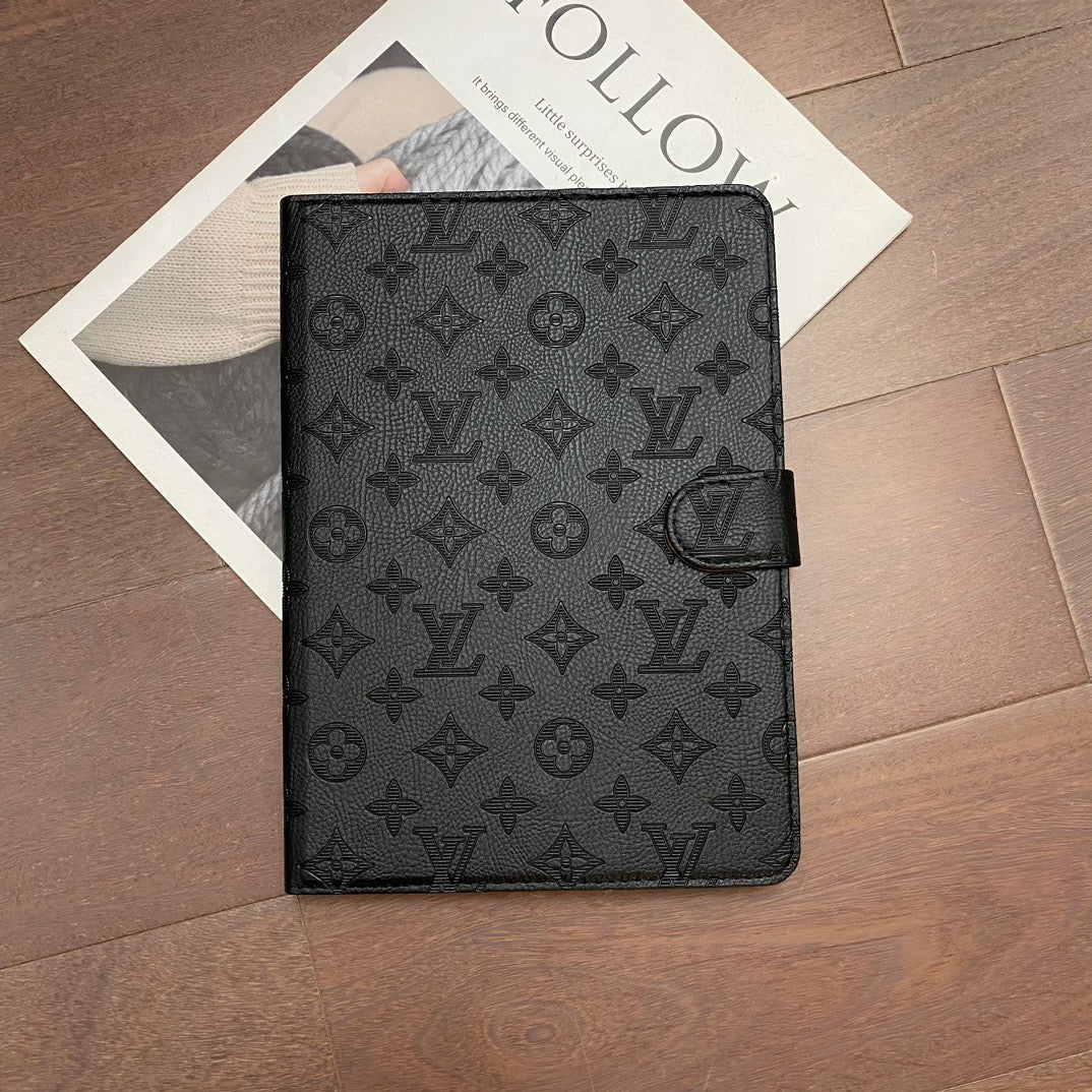 Funda plegable para iPad de Apple con monograma en relieve 3D con función de soporte
