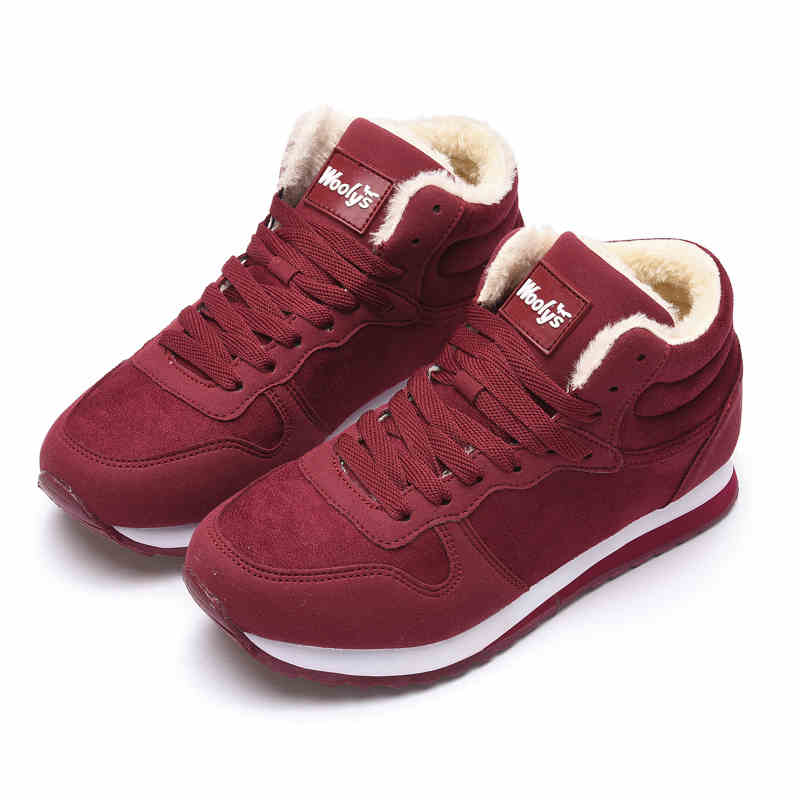 Velvet Non-slip Student Sports Cotton Shoes