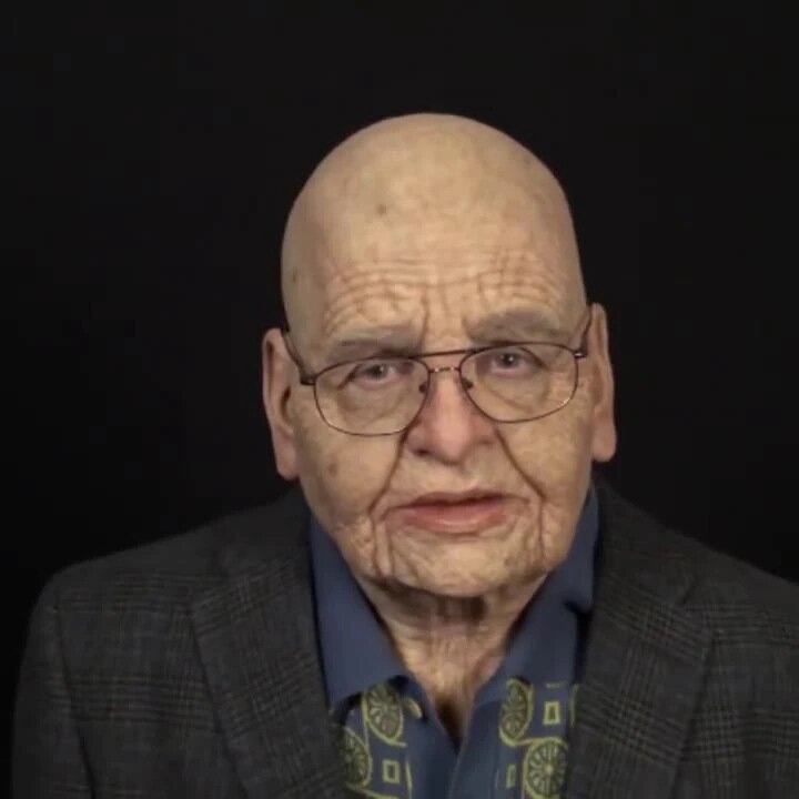 Realistic Old Man Halloween Mask