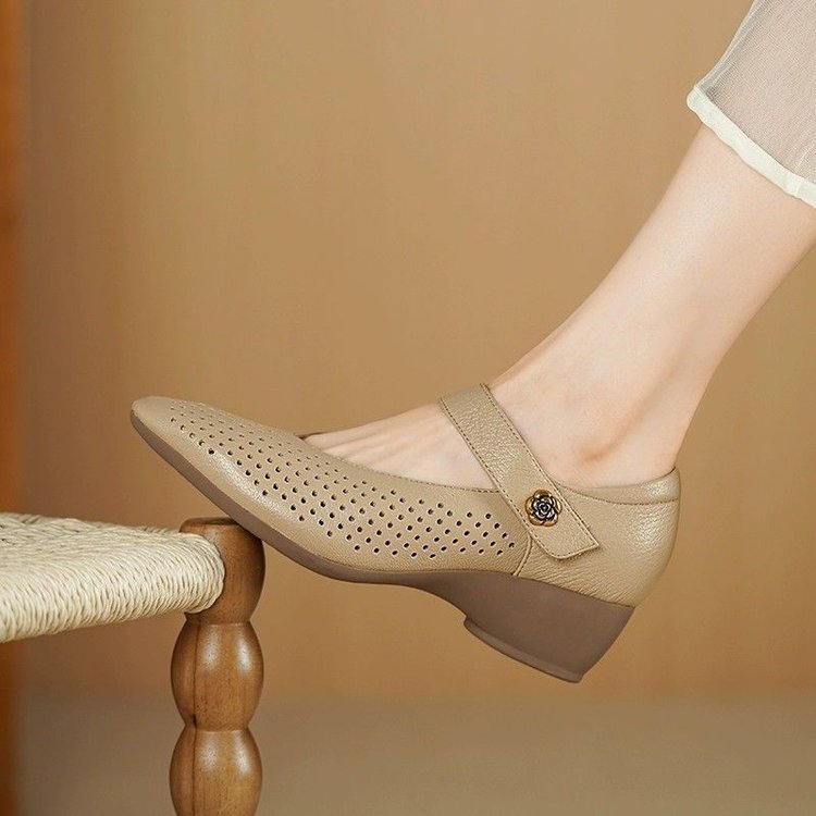 Tacones altos puntiagudos retro para mujer