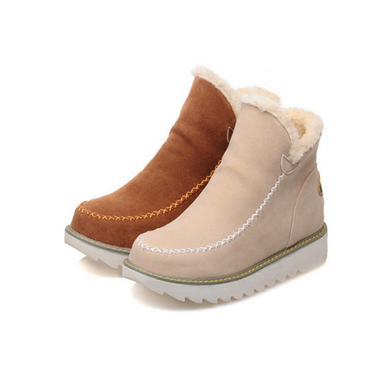 Women's Snow Warm Plus Velvet Martin Short Boots