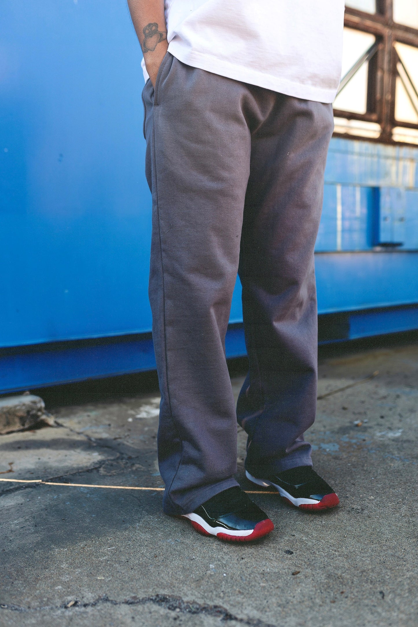 Garment Dye Straight Sweatpants