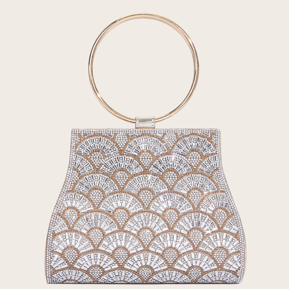 Diamond Inlaid PU Travel Bag