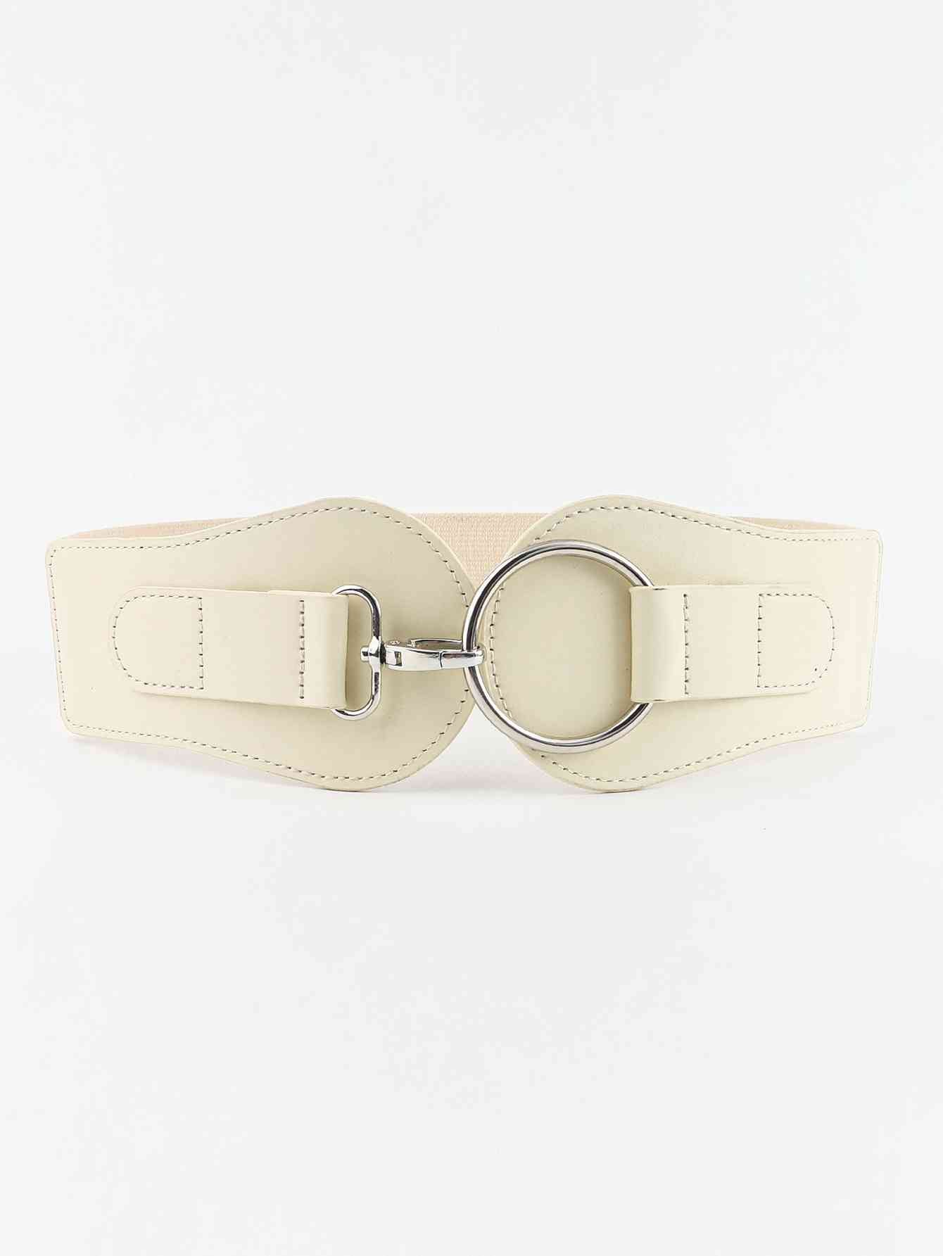 Elegant Fashion PU Elastic Wide Belt – Adjustable Comfort Fit See size chart under “more details”