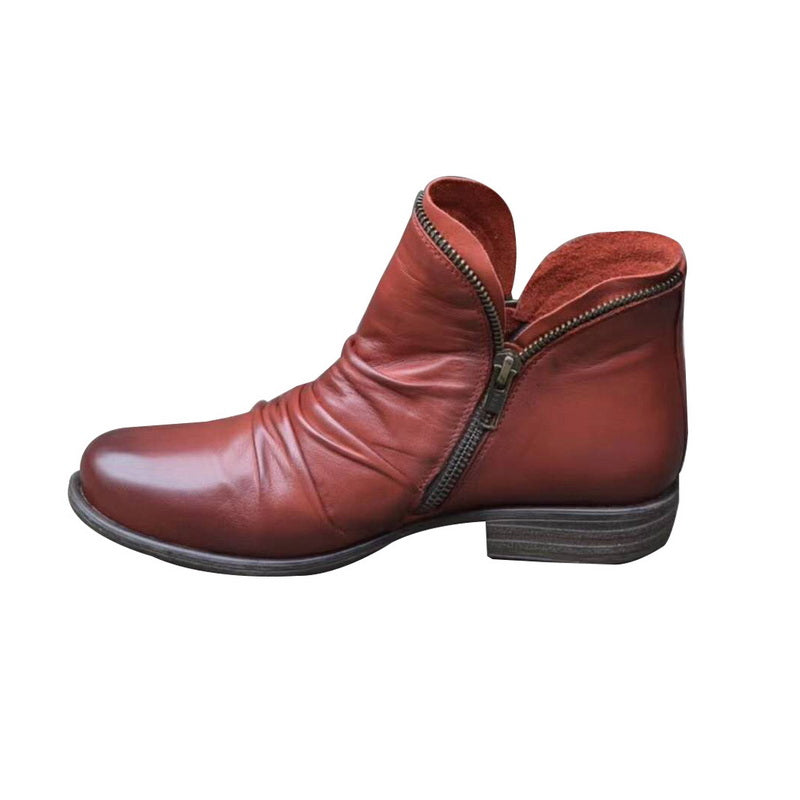 Women's Casual Round-Toe Boots