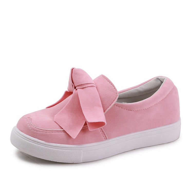 Bow canvas shoes