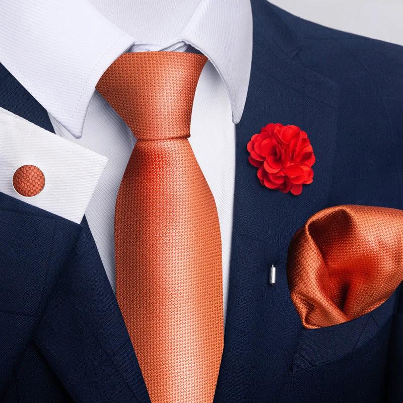Men's Tie and Pocket Square Combo
