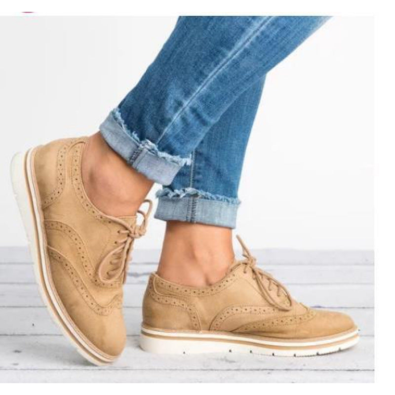 Zapatillas retro casuales británicas para mujer – Zapatillas chic para el día a día