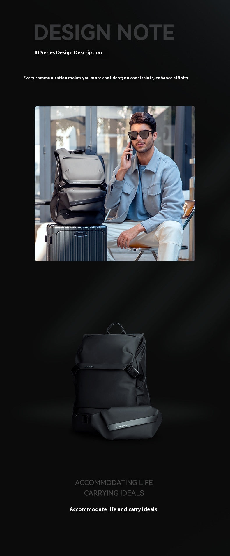 Men's Business Travel Computer Backpack