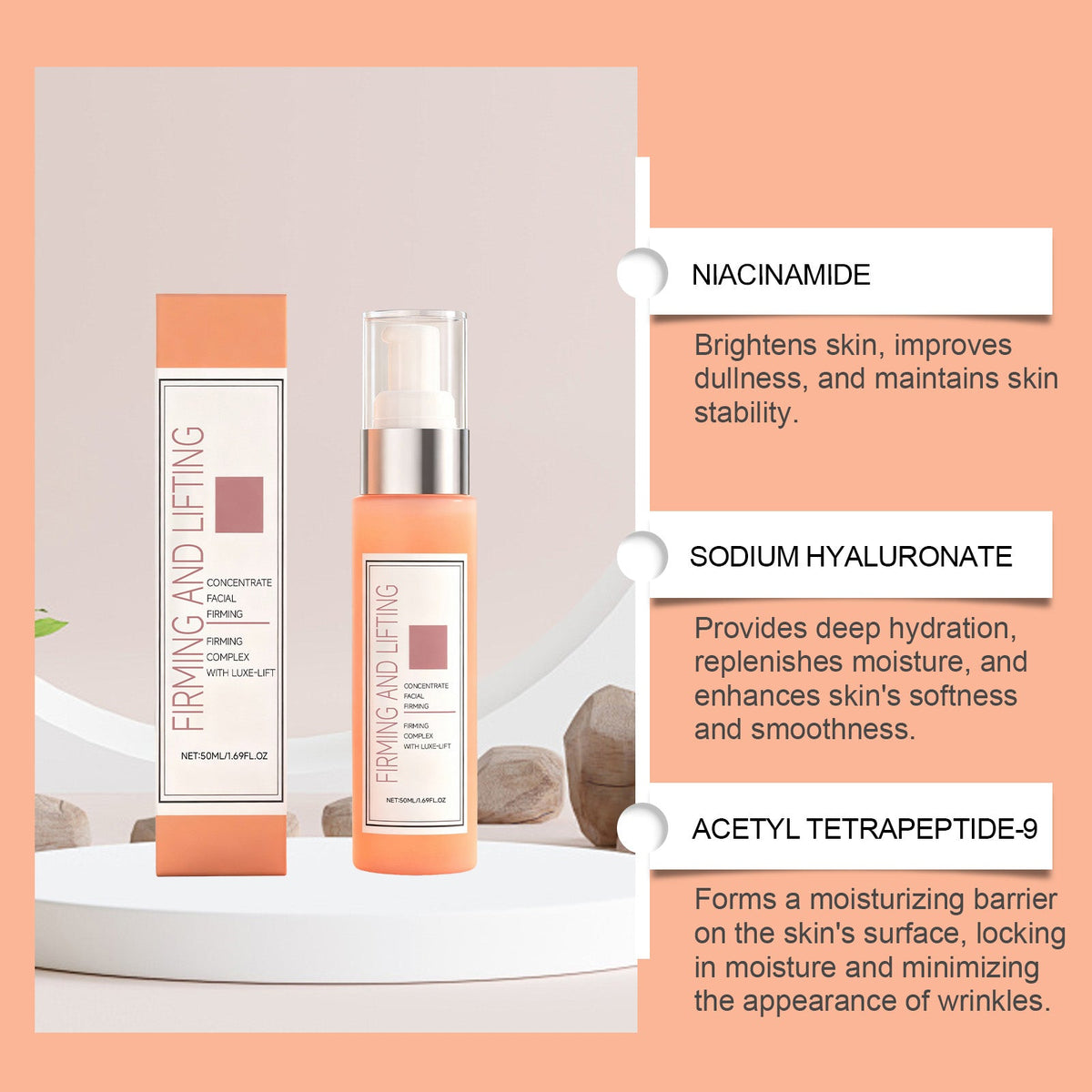 Skin care products Facial Serum Hydrating Moisturizing Softening Facial Skin Daily Gentle Care