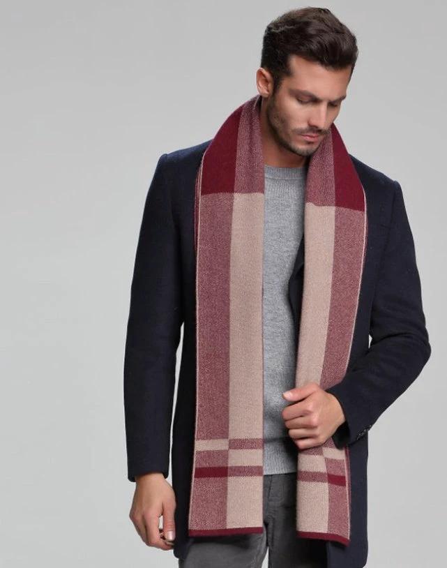 Men's Cashmere Tide Business Casual Double-sided Scarf