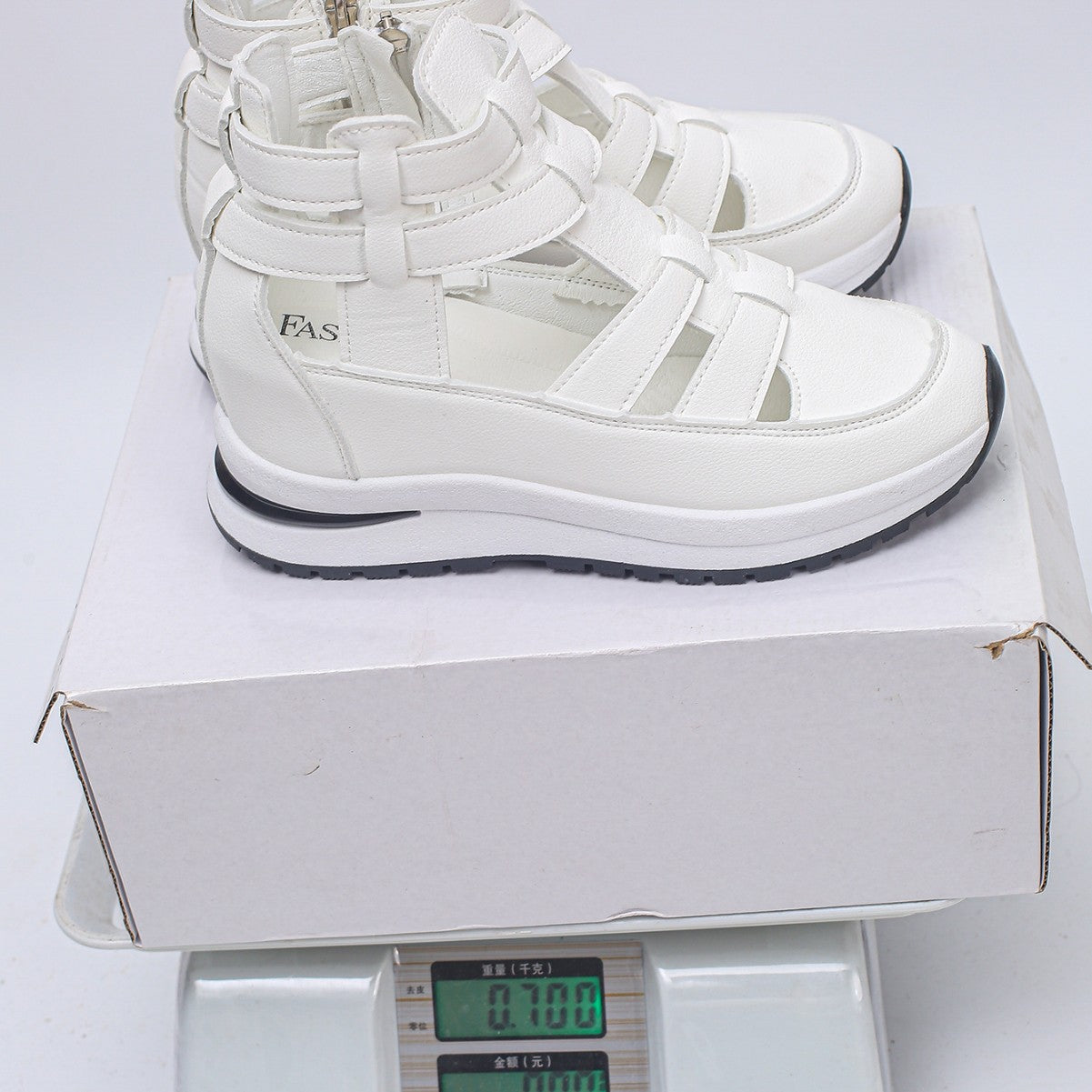 Women's Close-Toed Hollow-Out Platform Sandals