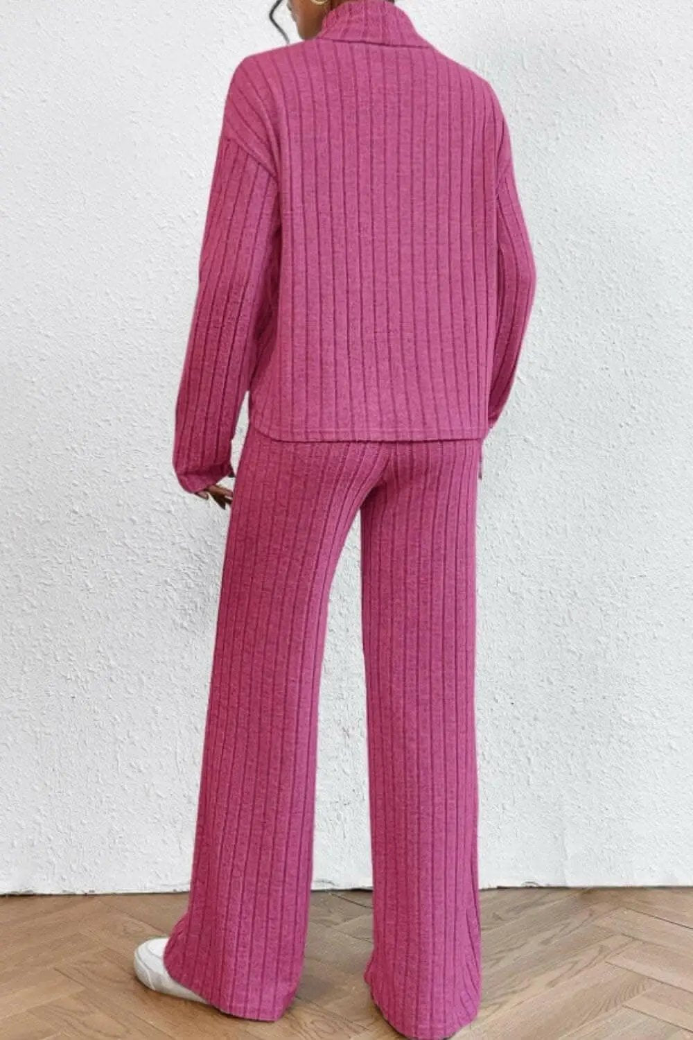 Trendsi Two-Piece Sets - Chic mock neck top & pants set - Premium Quality